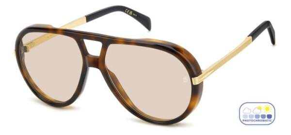 David Beckham DB 99/Voyager Männer Vollrandfassung 2IK-Havanna Gold