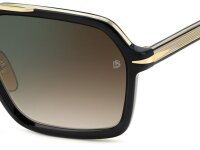 David Beckham DB 7128/S Männer Vollrandfassung 2M2-Schwarz Gold