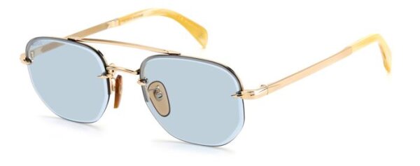 David Beckham DB 1078/S Männer Randlos IDA-Gold Horn