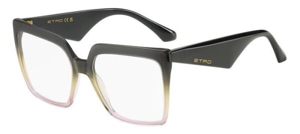 Etro 0005 Frauen Vollrandfassung XYO-Grau Gelb