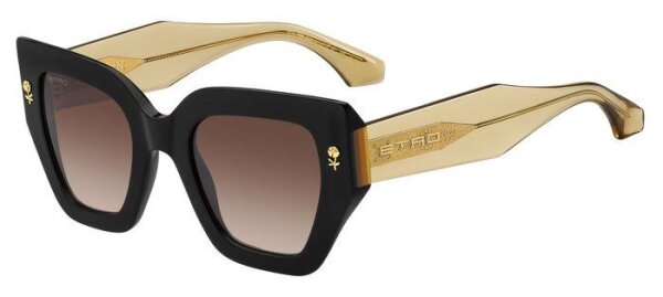 Etro 0010/S Frauen Vollrandfassung 71C-Schwarz Gelb