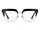Etro 0112 Frauen Vollrandfassung 2M2-Schwarz Gold