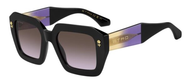 Etro 0114/S Frauen Vollrandfassung HK8-Schwarz Violett