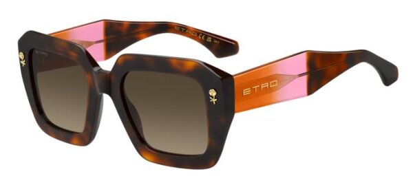 ETRO 0114/S FRAUEN VOLLRANDFASSUNG O63-HAVANNA ROT
