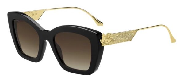 Etro 0039/G/S Frauen Vollrandfassung 2M2-Schwarz Gold