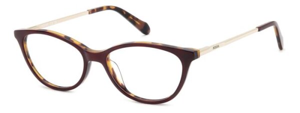 Fossil FOS 7196 Frauen Vollrandfassung YDC-Burgundy Havanna