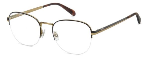 Fossilfos 7184/G Männer Halbrandfassung 4IN-Braun