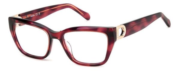 Fossil FOS 7172 Frauen Vollrandfassung 0UC-Rot Havanna