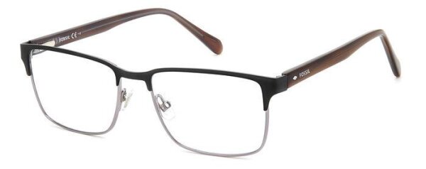 Fossilfos 7155/G Männer Vollrandfassung TI7-Schwarz Grau