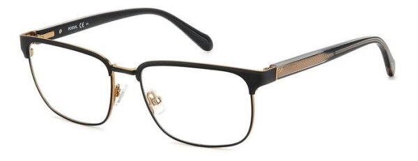 Fossilfos 7146/G Männer Vollrandfassung 0UH-Schwarz Gold