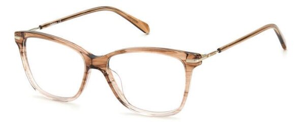 Fossil FOS 7105 Frauen Vollrandfassung 2OH-Horn Beige
