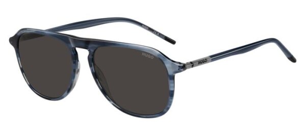 Hugo HG 1345/S Männer Vollrandfassung 38I-Blau Horn