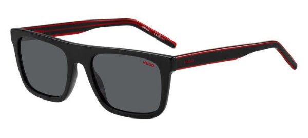 Hugo HG 1297/S Unisex Erwachsene Vollrandfassung OIT-Schwarz Rot