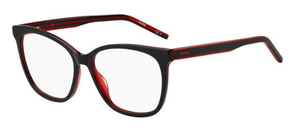 Hugo HG 1251 Frauen Vollrandfassung OIT-Schwarz Rot