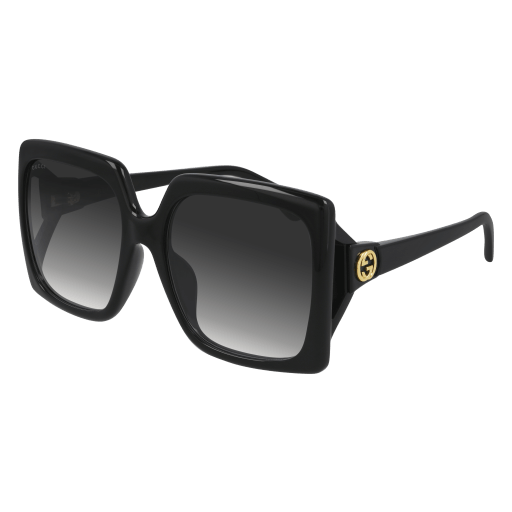 Gucci Frau Asian Fitting SCHWARZ SPRITZGUSS GG0876SA Italien