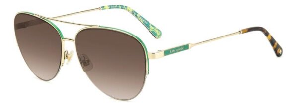Kate Spade Janece/G/S Frauen Halbrandfassung PEF-Gold Grün