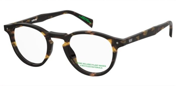 Levis LV 5085 Unisex Erwachsene Vollrandfassung 086-Havanna Braun