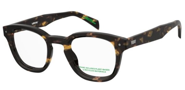 Levis LV 5088 Unisex Erwachsene Vollrandfassung 086-Havanna Braun