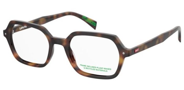 Levis LV 5076 Unisex Erwachsene Vollrandfassung 086-Havanna Braun