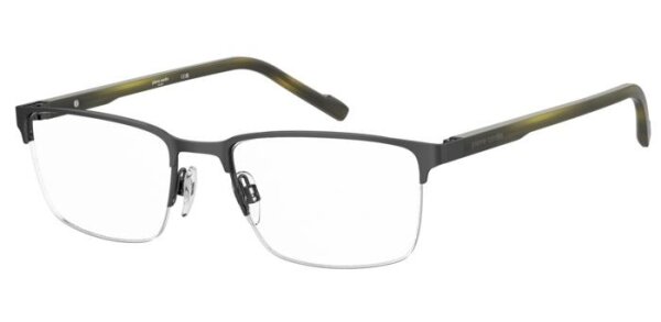 Pierre Cardin P.c. 6898 Männer Halbrandfassung V81-Grau Schwarz
