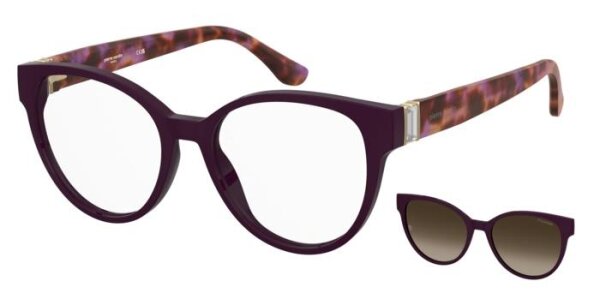 Pierre Cardin P.c. 8538/C Frauen Vollrandfassung HKZ-Violett Havanna