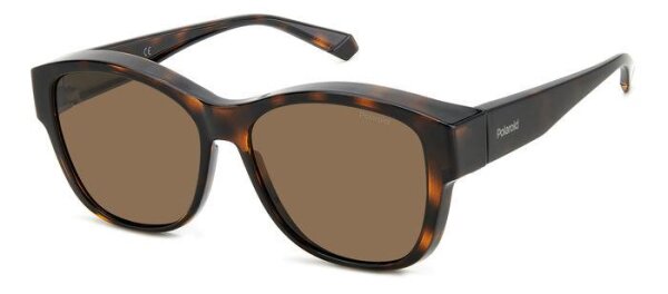 Polaroid Ancillaries PLD 9019/S Unisex Erwachsene Vollrandfassung 086-Havanna Braun