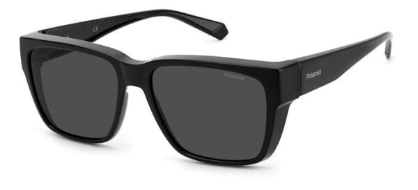 POLAROID ANCILLARIES PLD 9018/S UNISEX ERWACHSENE VOLLRANDFASSUNG 08A-SCHWARZ GRAU